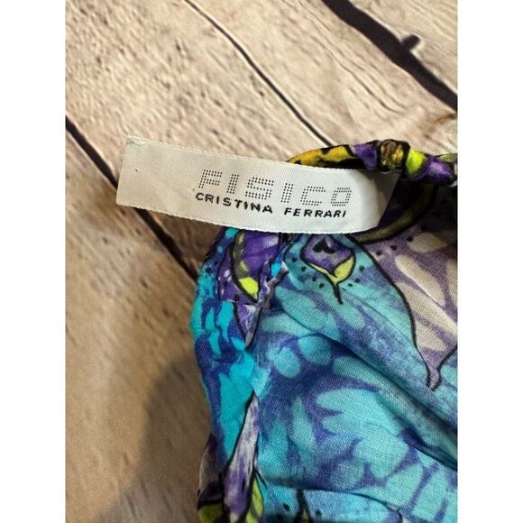 Fisico Cristina Ferrari Wide Leg Strapless Jumpsuit Made in Italy Small - Picture 3 of 9